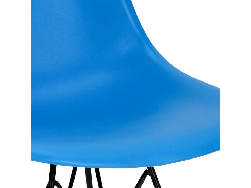 Krzesło P016 PP Black niebieskie - d2design
